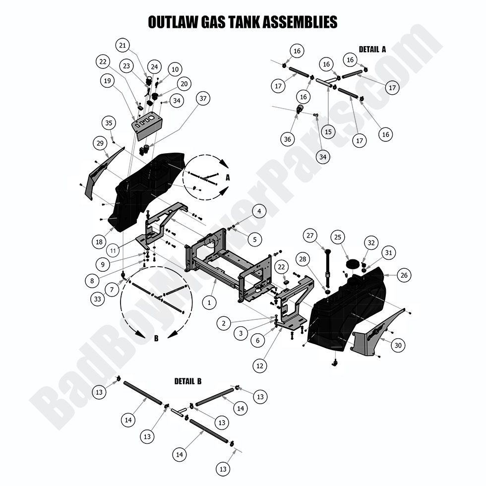 2018 Outlaw & Outlaw Extreme - Gas Tank Assemblies